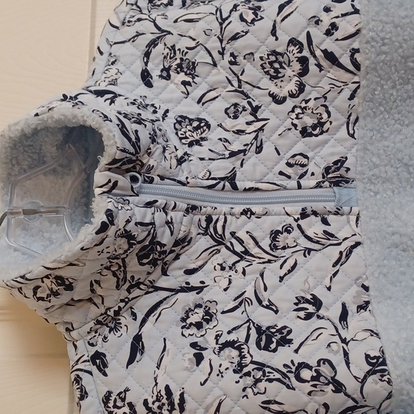 Vera Bradley Perennials Misty Surf Teddy Fleece Pullover ** SZ L - Picture 3 of 9